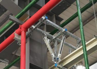应城该抗震支架的整体式支吊架结构协调性好